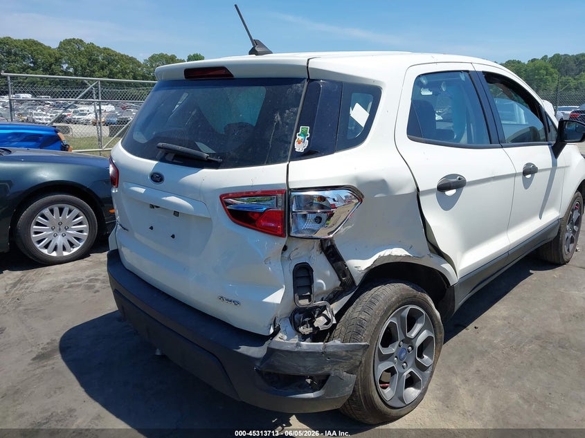 2020 Ford Ecosport VIN MAJ6S3FL4LC383571 IAAI salvage auction — REAR END, Salvage Title, sold $1,025 on 2026-07-16 (photo 6)