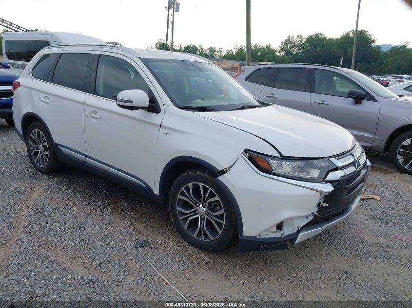 2017 Mitsubishi Outlander VIN JA4JZ4AX2HZ018093 IAAI salvage auction — FRONT END, Salvage Title, sold $600 on 2026-07-17 (photo 1)