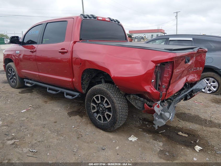 2016 Toyota Tundra VIN 5TFAW5F1XGX578298 IAAI salvage auction — REAR END, Salvage Title, sold $12,400 on 2026-07-16 (photo 3)