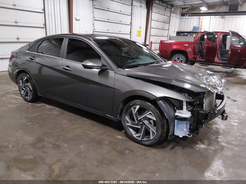 2024 Hyundai Elantra VIN KMHLS4DG4RU679908 IAAI salvage auction — FRONT END, Salvage Title, sold $75 on 2026-07-28 (photo 1)