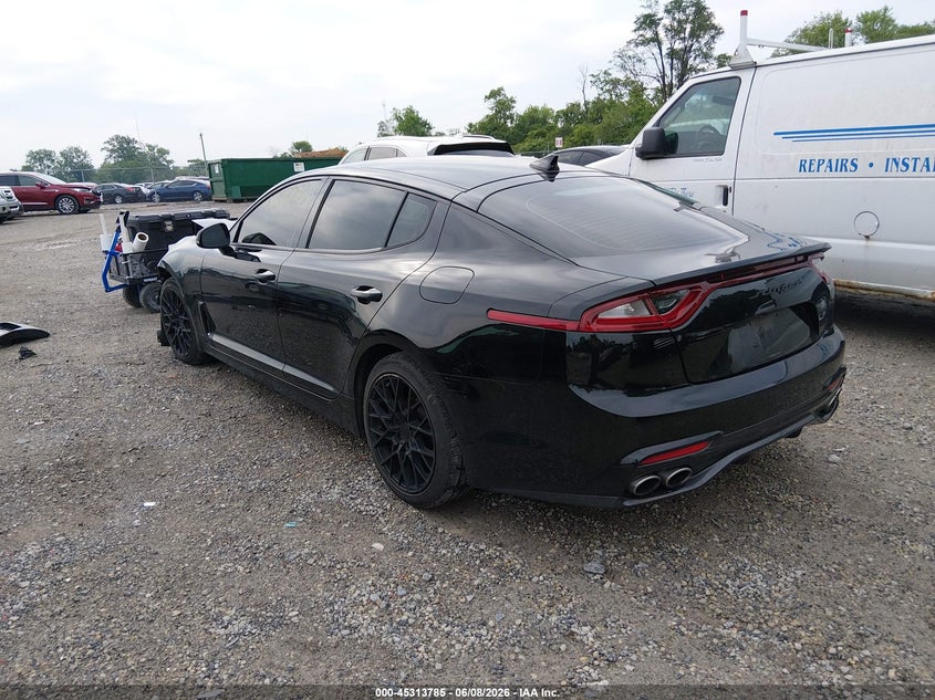 2019 Kia Stinger VIN KNAE15LA7K6049388 IAAI salvage auction — FRONT END, Salvage Title, sold $2,100 on 2026-07-14 (photo 3)