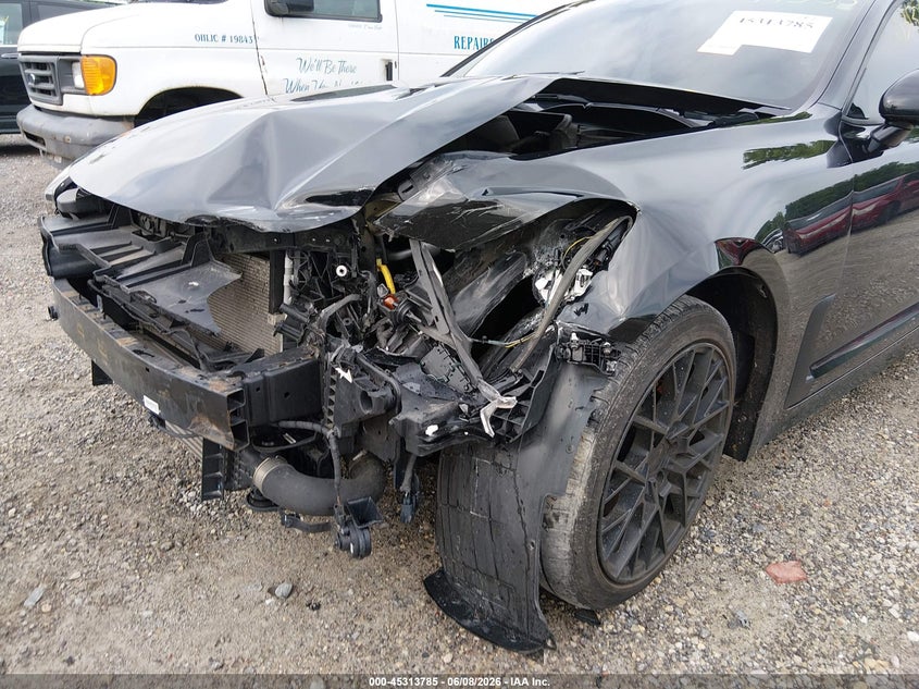 2019 Kia Stinger VIN KNAE15LA7K6049388 IAAI salvage auction — FRONT END, Salvage Title, sold $2,100 on 2026-07-14 (photo 6)