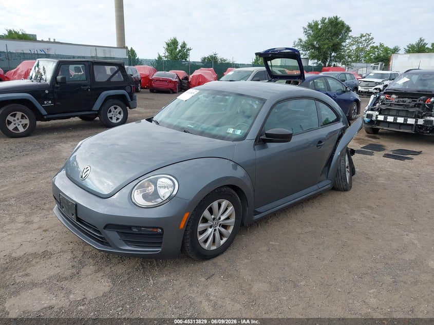 2017 Volkswagen Beetle VIN 3VWF17AT8HM618665 IAAI salvage auction — LEFT REAR, Salvage Title, sold $1,850 on 2026-07-10 (photo 2)