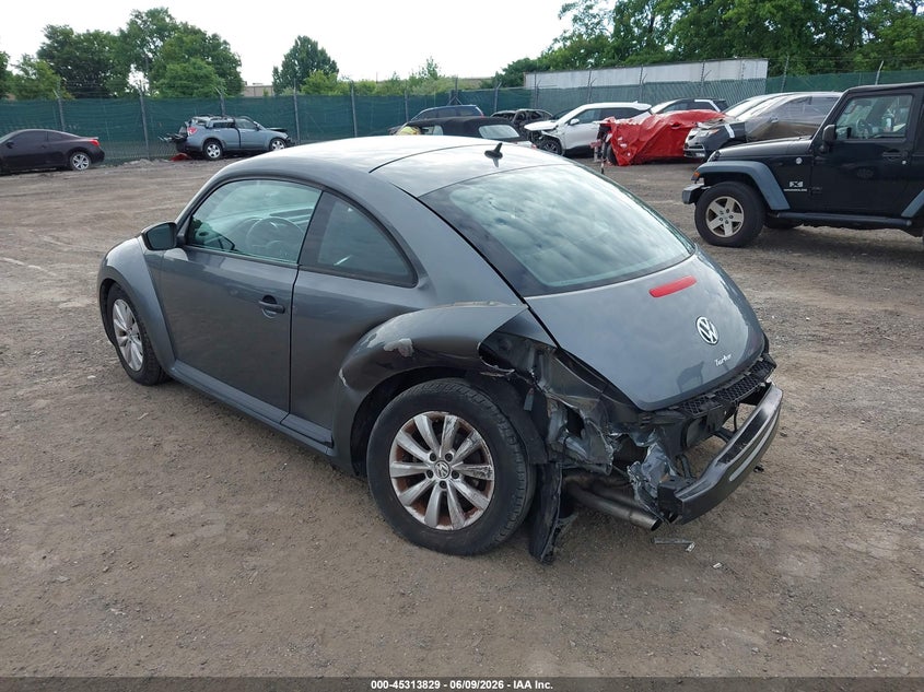2017 Volkswagen Beetle VIN 3VWF17AT8HM618665 IAAI salvage auction — LEFT REAR, Salvage Title, sold $1,850 on 2026-07-10 (photo 3)