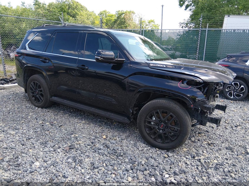 2024 Toyota Sequoia VIN 7SVAAABA7RX032449 IAAI salvage auction — FRONT END, Salvage (West Virginia), sold $28,500 on 2026-08-12 (photo 1)