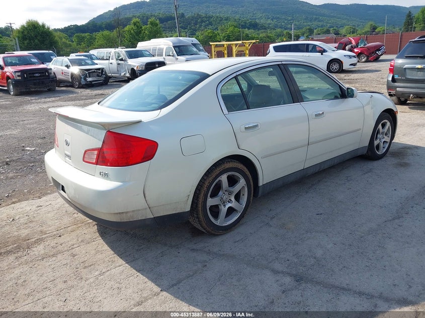 2003 Infiniti G35 VIN JNKCV51E33M013861 IAAI salvage auction — RIGHT FRONT, Salvage (Pennsylvania), sold $225 on 2026-07-08 (photo 4)