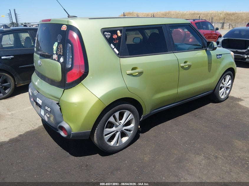 2014 Kia Soul VIN KNDJP3A59E7723887 IAAI salvage auction — NORMAL WEAR, Salvage Title, sold $975 on 2026-07-15 (photo 4)