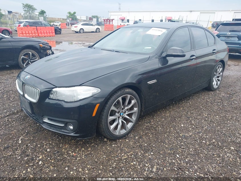 2016 BMW 5er VIN WBA5A7C58GG146003 IAAI salvage auction — SIDE, Salvage Title, sold $4,800 on 2026-07-10 (photo 2)
