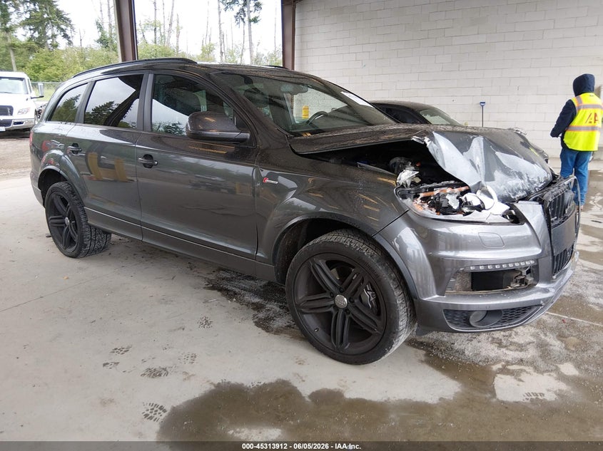 2014 Audi Q7 VIN WA1DGAFE0ED011435 IAAI salvage auction — FRONT END, Salvage Title, sold $1,200 on 2026-07-15 (photo 1)