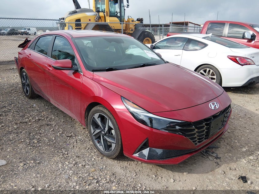 2023 Hyundai Elantra VIN KMHLN4AJ1PU080405 IAAI salvage auction — REAR END, Salvage (Texas), sold $2,700 on 2026-07-28 (photo 1)