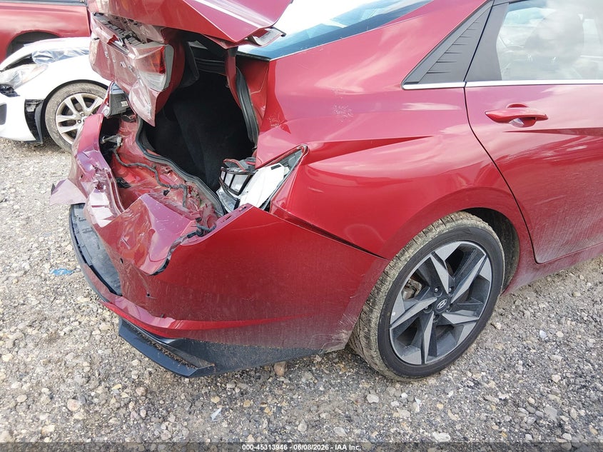 2023 Hyundai Elantra VIN KMHLN4AJ1PU080405 IAAI salvage auction — REAR END, Salvage (Texas), sold $2,700 on 2026-07-28 (photo 6)
