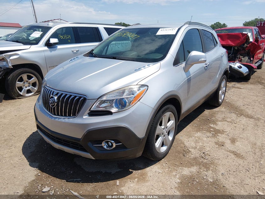 2015 Buick Encore VIN KL4CJBSB3FB270058 IAAI salvage auction — RIGHT FRONT, Salvage Title, sold $1,950 on 2026-07-11 (photo 2)