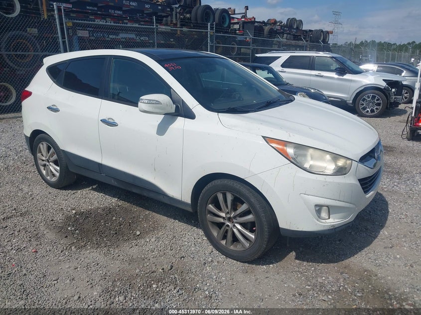 2011 Hyundai Tucson VIN KM8JU3ACXBU235693 IAAI salvage auction — LEFT FRONT, Salvage (Georgia), sold $325 on 2026-07-31 (photo 1)