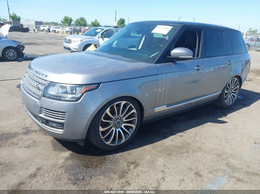 2013 Land rover RANGE ROVER VIN SALGS2DF8DA117529 IAAI salvage auction — ENGINE DAMAGE, Salvage Title, sold $2,550 on 2026-07-08 (photo 2)