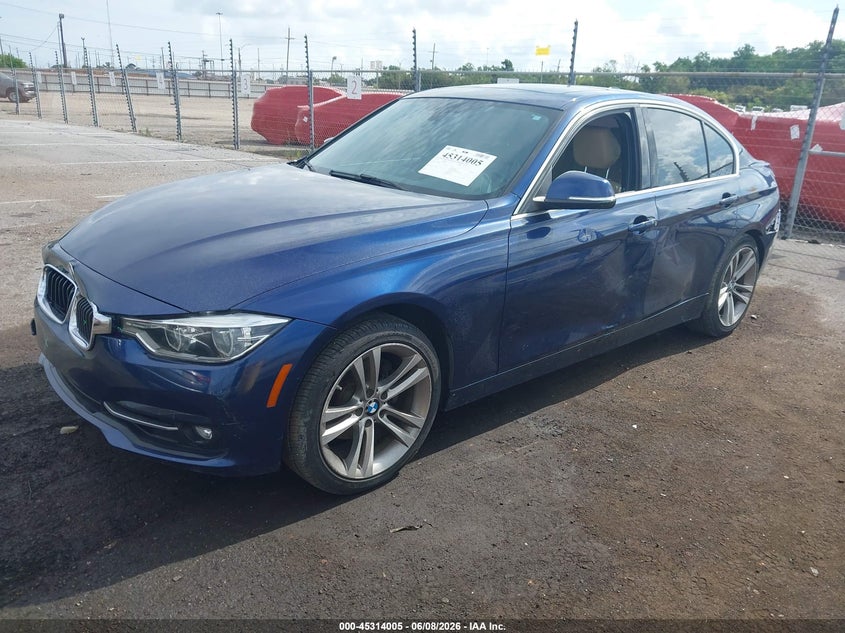 2018 BMW 3er VIN WBA8B9C57JEE81720 IAAI salvage auction — LEFT REAR, Rebuildable (Florida), sold $250 on 2026-07-29 (photo 2)