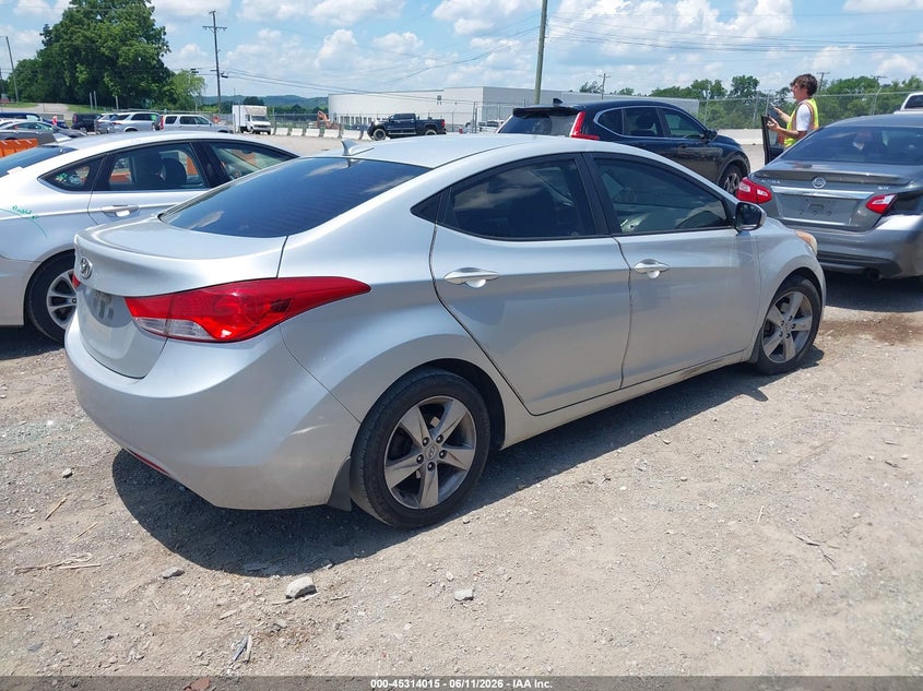 2012 Hyundai Elantra VIN KMHDH4AE0CU328751 IAAI salvage auction — NORMAL WEAR, Clear (Georgia), sold $475 on 2026-07-16 (photo 2)