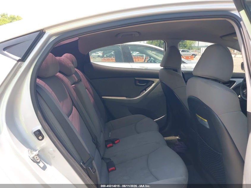 2012 Hyundai Elantra VIN KMHDH4AE0CU328751 IAAI salvage auction — NORMAL WEAR, Clear (Georgia), sold $475 on 2026-07-16 (photo 8)