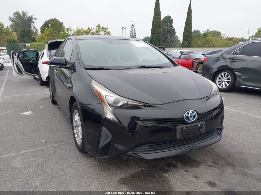 2016 Toyota Prius VIN JTDKARFU8G3020767 IAAI salvage auction — EXTERIOR BURN, Salvage Title, sold $2,550 on 2026-07-23 (photo 1)
