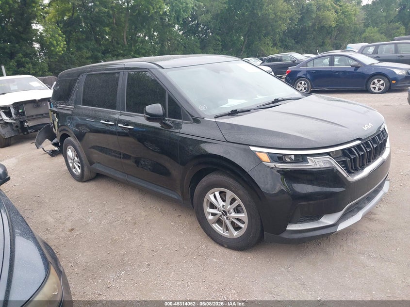 2022 Kia Carnival VIN KNDNB4H3XN6091630 IAAI salvage auction — REAR END, Salvage Title, sold $4,700 on 2026-07-29 (photo 1)