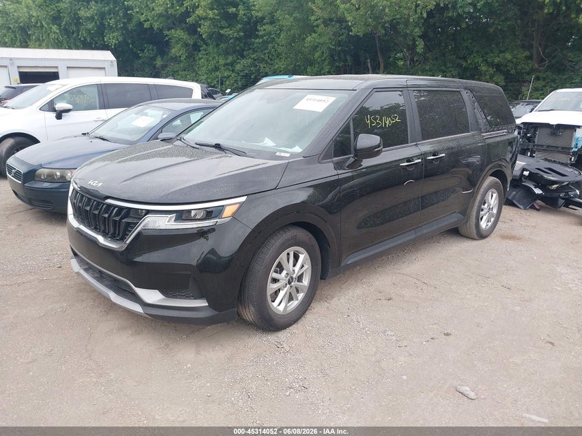 2022 Kia Carnival VIN KNDNB4H3XN6091630 IAAI salvage auction — REAR END, Salvage Title, sold $4,700 on 2026-07-29 (photo 2)