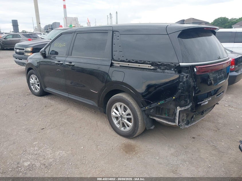 2022 Kia Carnival VIN KNDNB4H3XN6091630 IAAI salvage auction — REAR END, Salvage Title, sold $4,700 on 2026-07-29 (photo 3)