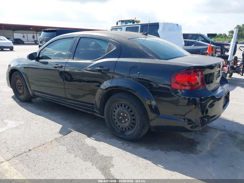 2012 Dodge Avenger VIN 1C3CDZAB0CN243423 IAAI salvage auction — NORMAL WEAR, Clear (Texas), sold $250 on 2026-07-09 (photo 3)