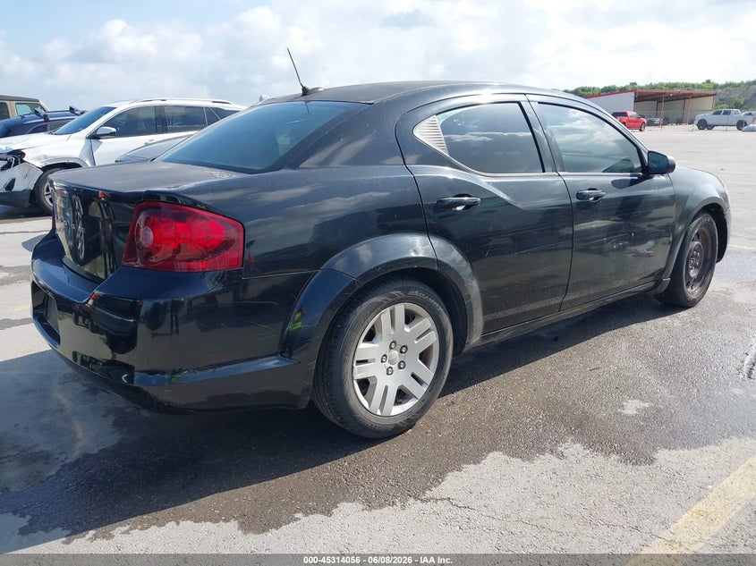 2012 Dodge Avenger VIN 1C3CDZAB0CN243423 IAAI salvage auction — NORMAL WEAR, Clear (Texas), sold $250 on 2026-07-09 (photo 4)