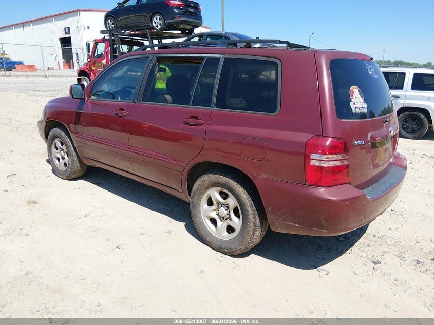 2003 Toyota Highlander VIN JTEGF21AX30084568 IAAI salvage auction — NORMAL WEAR, Clear (Georgia), sold $550 on 2026-07-16 (photo 3)