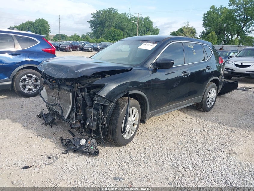 2017 Nissan Rogue VIN JN8AT2MV6HW009201 IAAI salvage auction — FRONT & REAR, Salvage Title, sold $575 on 2026-07-22 (photo 2)