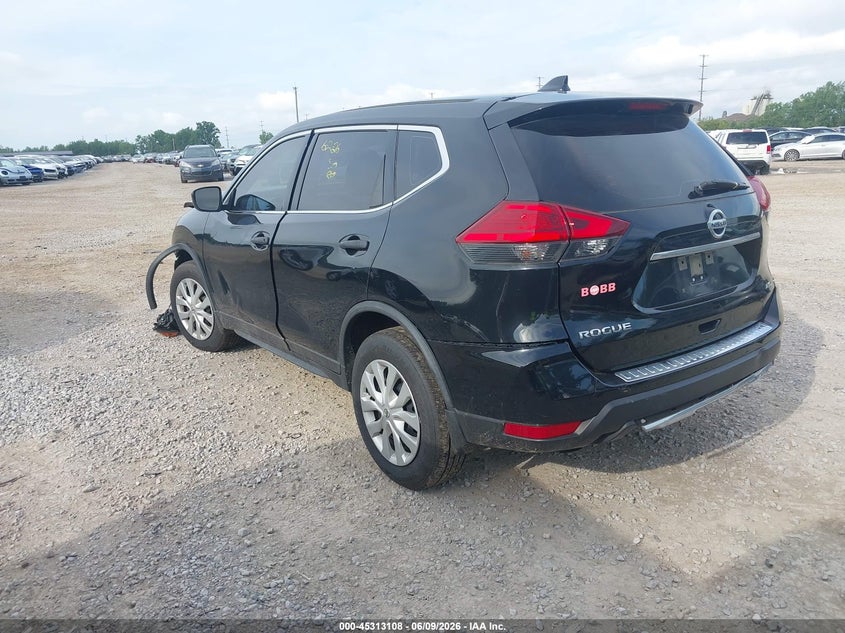 2017 Nissan Rogue VIN JN8AT2MV6HW009201 IAAI salvage auction — FRONT & REAR, Salvage Title, sold $575 on 2026-07-22 (photo 3)