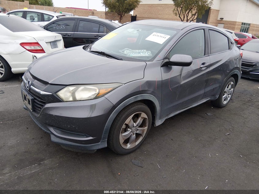 2017 Honda Hr-v VIN 3CZRU5H34HG705098 IAAI salvage auction — REAR END, Salvage Title, sold $2,750 on 2026-07-12 (photo 2)
