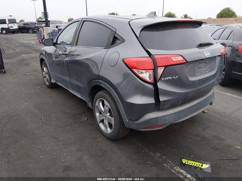 2017 Honda Hr-v VIN 3CZRU5H34HG705098 IAAI salvage auction — REAR END, Salvage Title, sold $2,750 on 2026-07-12 (photo 3)