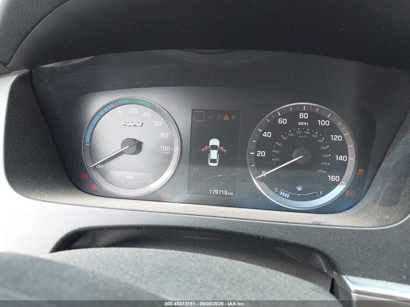 2016 Hyundai Sonata VIN KMHE24L19GA016113 IAAI salvage auction — FRONT END, Salvage Title, sold $550 on 2026-07-28 (photo 7)