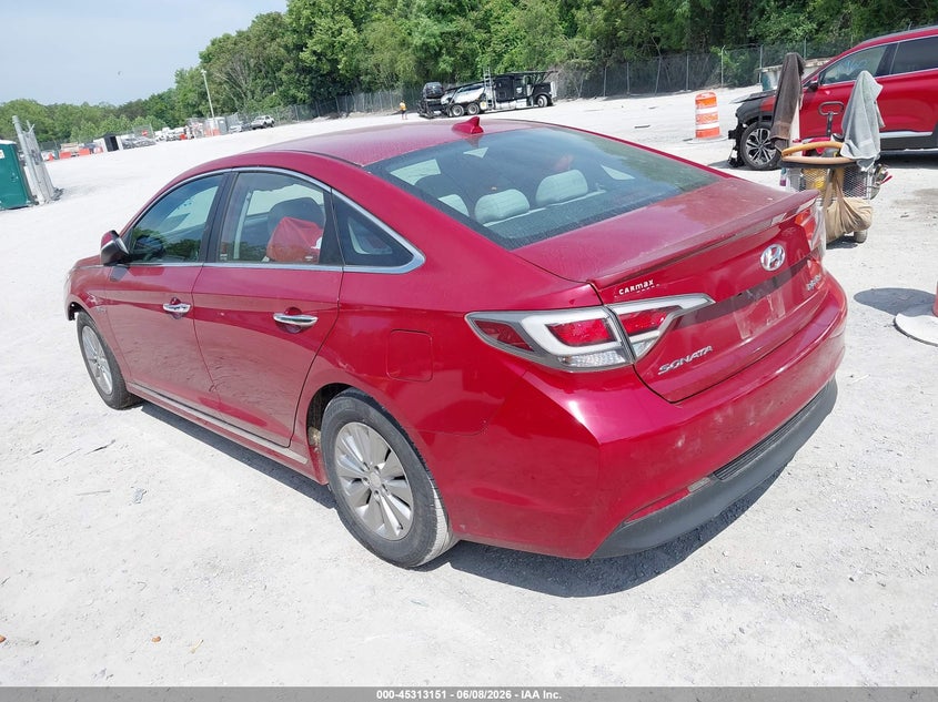 2016 Hyundai Sonata VIN KMHE24L19GA016113 IAAI salvage auction — FRONT END, Salvage Title, sold $550 on 2026-07-28 (photo 3)