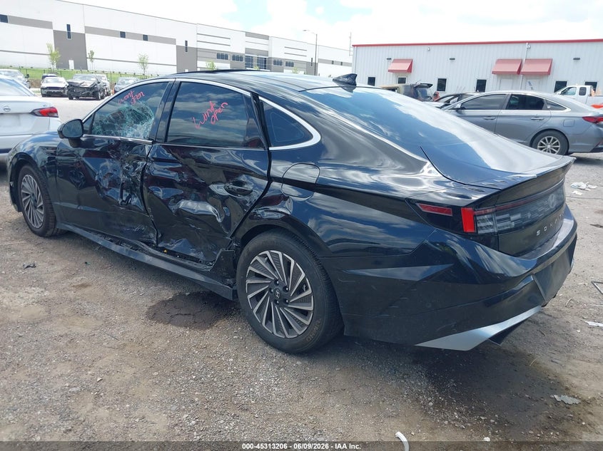 2024 Hyundai Sonata VIN KMHL54JJ8RA093799 IAAI salvage auction — SIDE, Salvage Title, sold $6,200 on 2026-08-25 (photo 3)