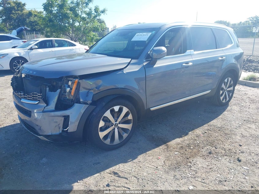2021 Kia Telluride VIN 5XYP34HC4MG173659 IAAI salvage auction — FRONT END, Salvage Title, sold $5,450 on 2026-07-23 (photo 2)