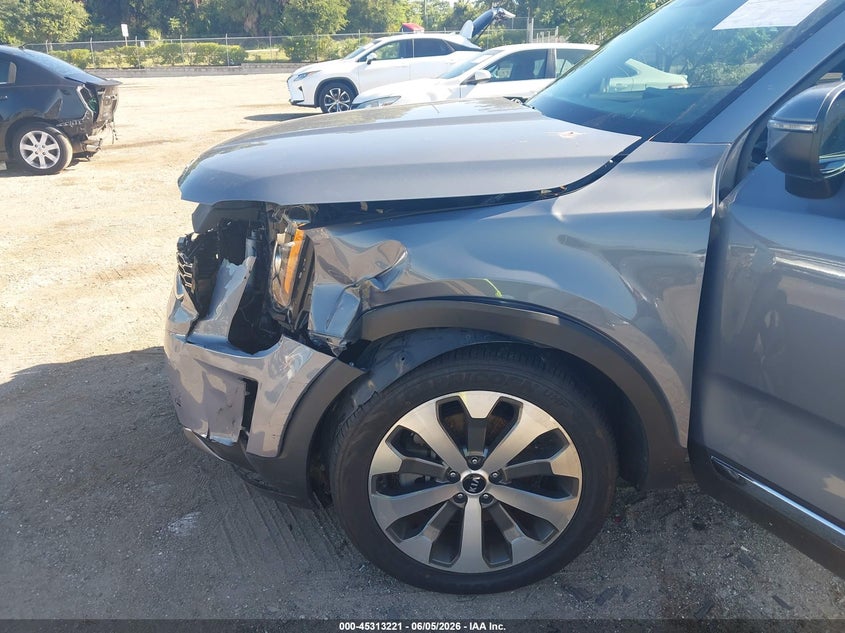 2021 Kia Telluride VIN 5XYP34HC4MG173659 IAAI salvage auction — FRONT END, Salvage Title, sold $5,450 on 2026-07-23 (photo 6)