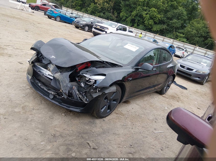 2022 Tesla Model 3 VIN 5YJ3E1EB3NF228579 IAAI salvage auction — FRONT END, Salvage Title, sold $7,600 on 2026-07-31 (photo 2)