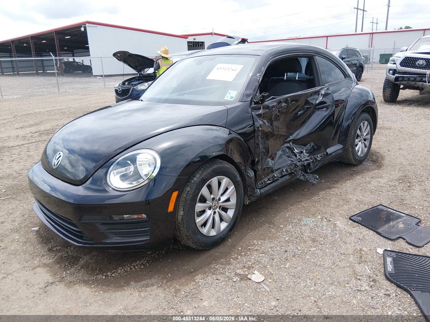 2017 Volkswagen Beetle VIN 3VWF17AT4HM611647 IAAI salvage auction — SIDE, Salvage Title, sold $2,050 on 2026-07-22 (photo 2)