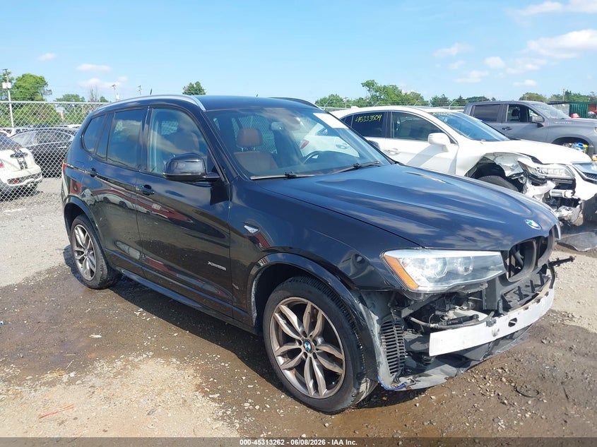 2015 BMW X3 VIN 5UXWX9C5XF0D47489 IAAI salvage auction — FRONT END, Salvage Title, sold $2,850 on 2026-07-19 (photo 1)