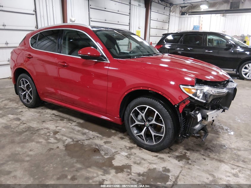 2021 Alfa romeo Stelvio VIN ZASPAKBN8M7C99533 IAAI salvage auction — FRONT END, Salvage (Iowa), sold $10,825 on 2026-07-21 (photo 1)