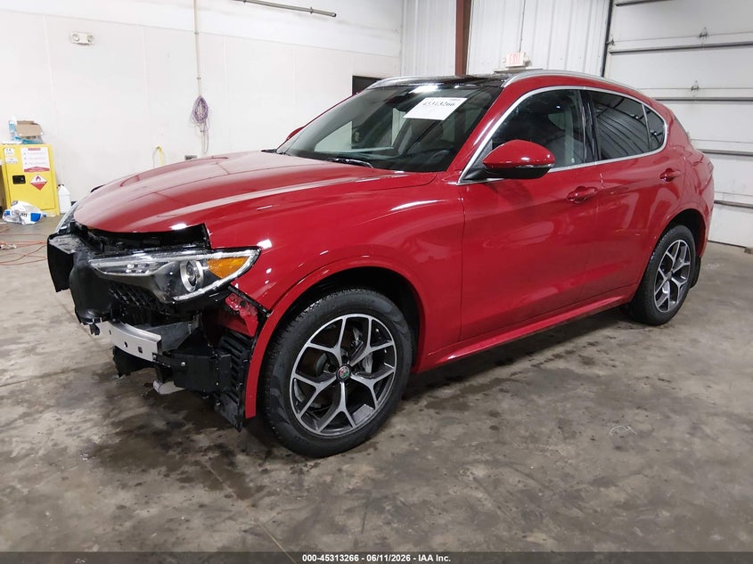 2021 Alfa romeo Stelvio VIN ZASPAKBN8M7C99533 IAAI salvage auction — FRONT END, Salvage (Iowa), sold $10,825 on 2026-07-21 (photo 2)