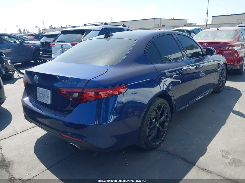 2021 Alfa romeo Giulia VIN ZARFAMBN7M7645304 IAAI salvage auction — FRONT END, Salvage Certificate (California), sold $3,050 on 2026-07-15 (photo 4)