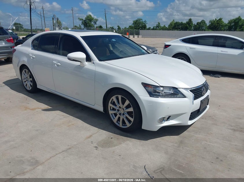 2014 Lexus Gs VIN JTHBE1BL8E5031366 IAAI salvage auction — WATER/FLOOD, Salvage (Texas), sold $2,800 on 2026-07-17 (photo 1)