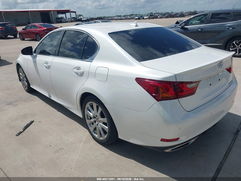 2014 Lexus Gs VIN JTHBE1BL8E5031366 IAAI salvage auction — WATER/FLOOD, Salvage (Texas), sold $2,800 on 2026-07-17 (photo 3)
