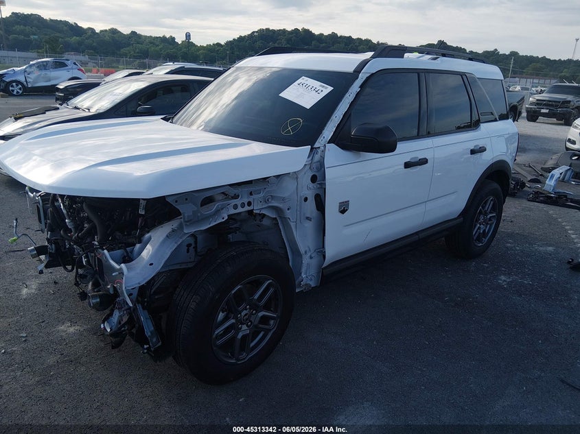2025 Ford Bronco sport VIN 3FMCR9BN9SRE67660 IAAI salvage auction — LEFT FRONT, Salvage Title, sold $6,600 on 2026-07-31 (photo 2)