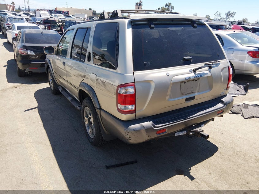 2000 Nissan Pathfinder VIN JN8AR07Y3YW442015 IAAI salvage auction — SIDE, Salvage (California), sold $525 on 2026-07-29 (photo 3)