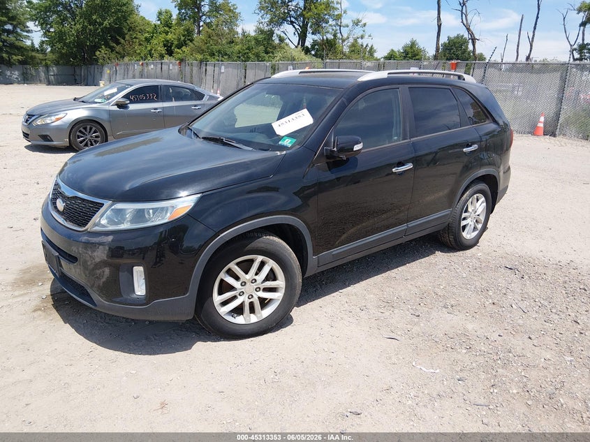 2015 Kia Sorento VIN 5XYKT4A62FG594734 IAAI salvage auction — NORMAL WEAR, Clear (New Jersey), sold $1,125 on 2026-07-07 (photo 2)
