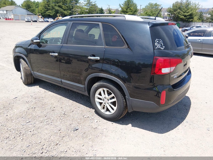 2015 Kia Sorento VIN 5XYKT4A62FG594734 IAAI salvage auction — NORMAL WEAR, Clear (New Jersey), sold $1,125 on 2026-07-07 (photo 3)