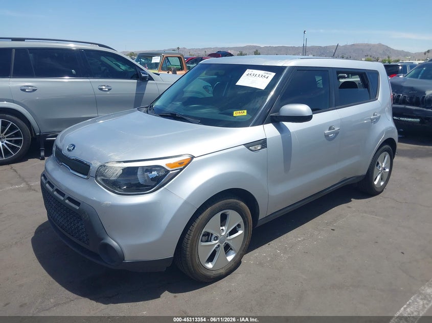 2014 Kia Soul VIN KNDJN2A21E7714249 IAAI salvage auction — THEFT, Salvage (Arizona), sold $2,150 on 2026-07-14 (photo 2)